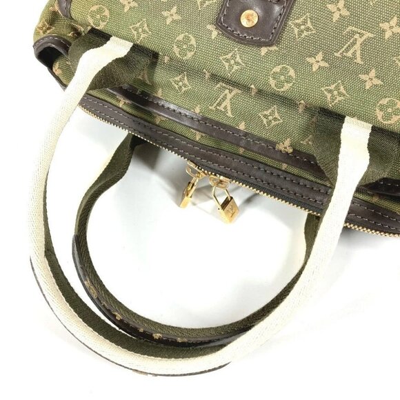 LOUIS VUITTON M92507 Monogram mini Sac Mary Kate Hand Bag Canvas khaki - Picture 8 of 16